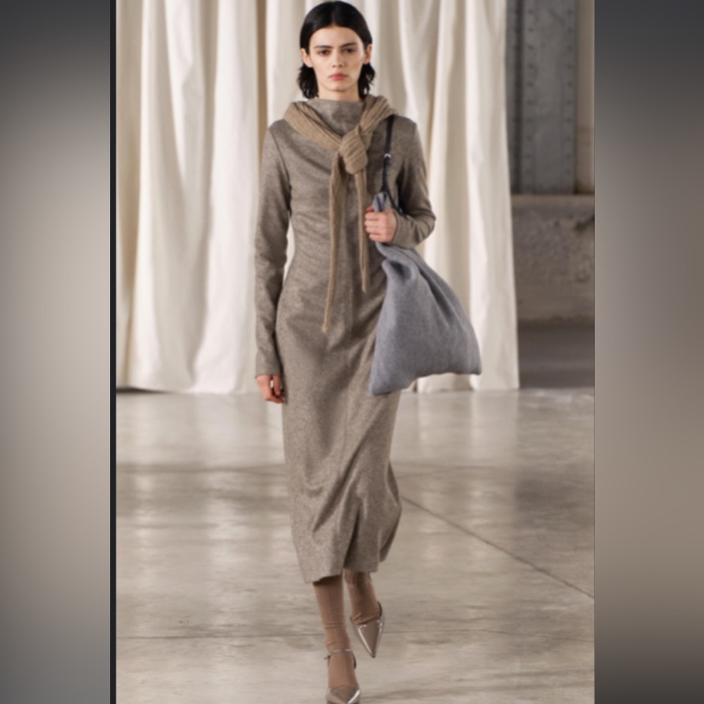 Zara wool blend dress zw collection